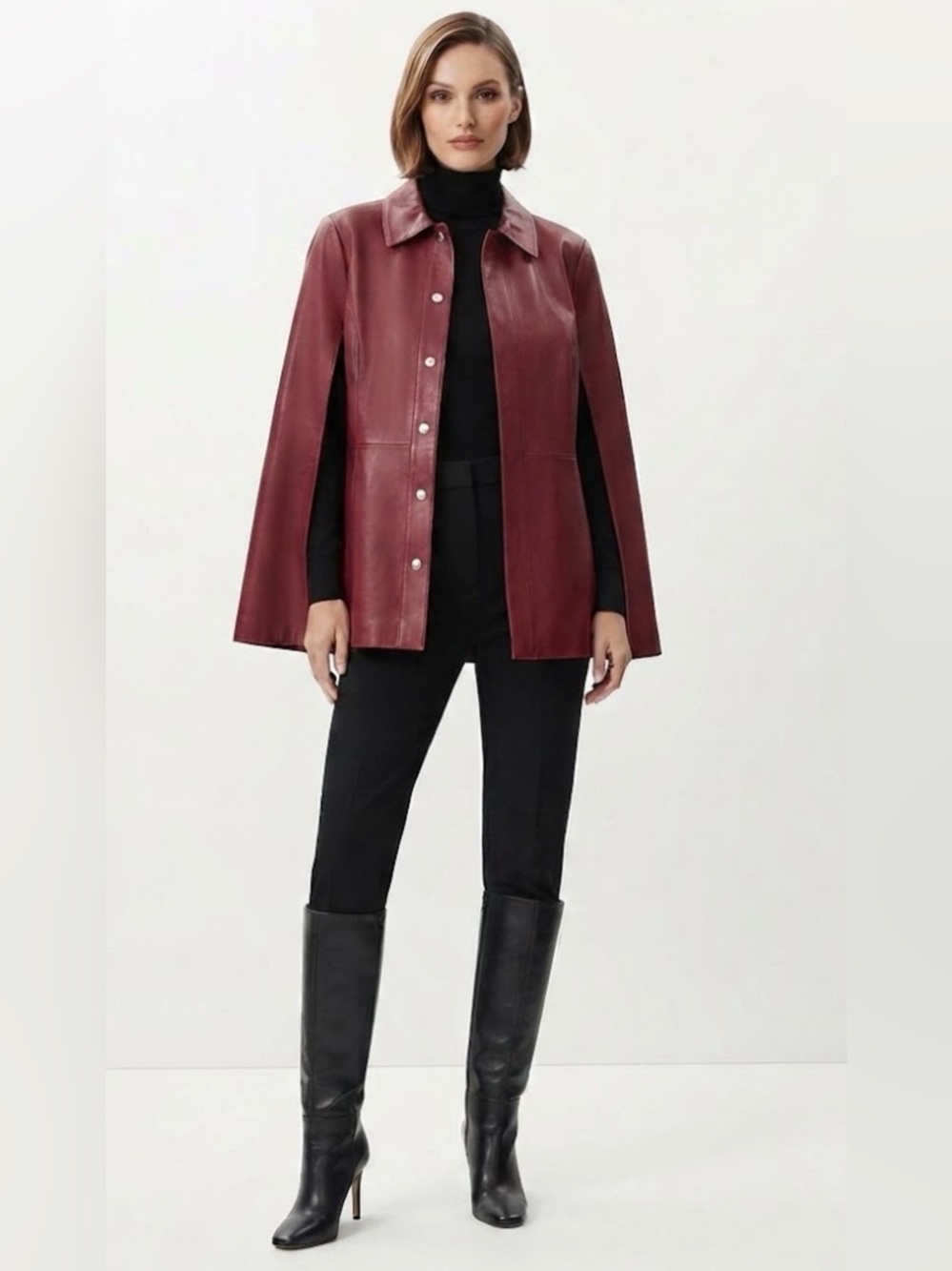 BEAUTIFUL MODERN KATHERINE KELLY LEATHER JACKET
